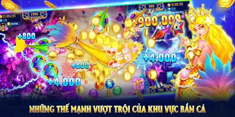 Những thế mạnh vượt trội của khu vực bắn cá tại cổng game 98Win